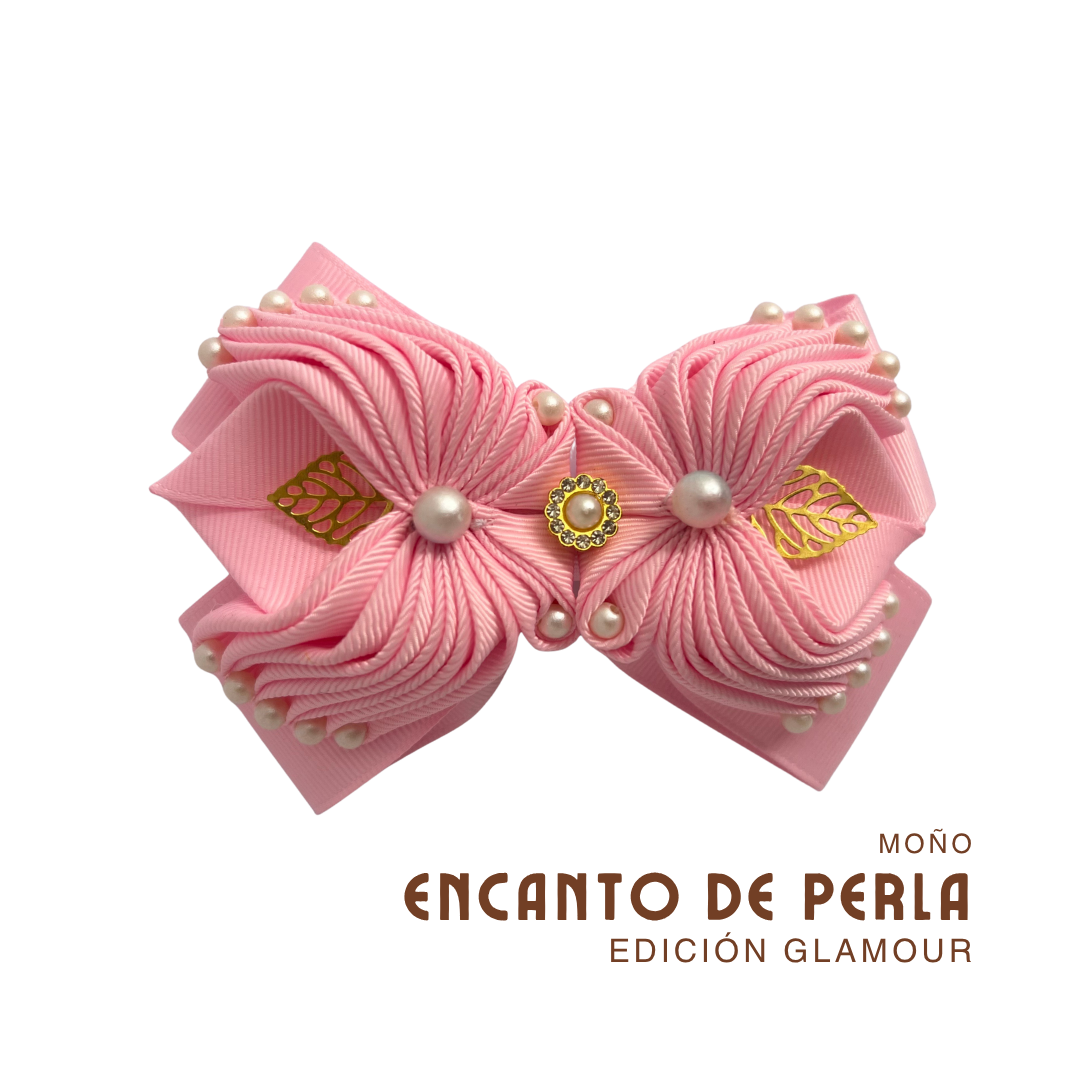 MOÑO ENCANTO DE PERLA ROSADO – nami.pe
